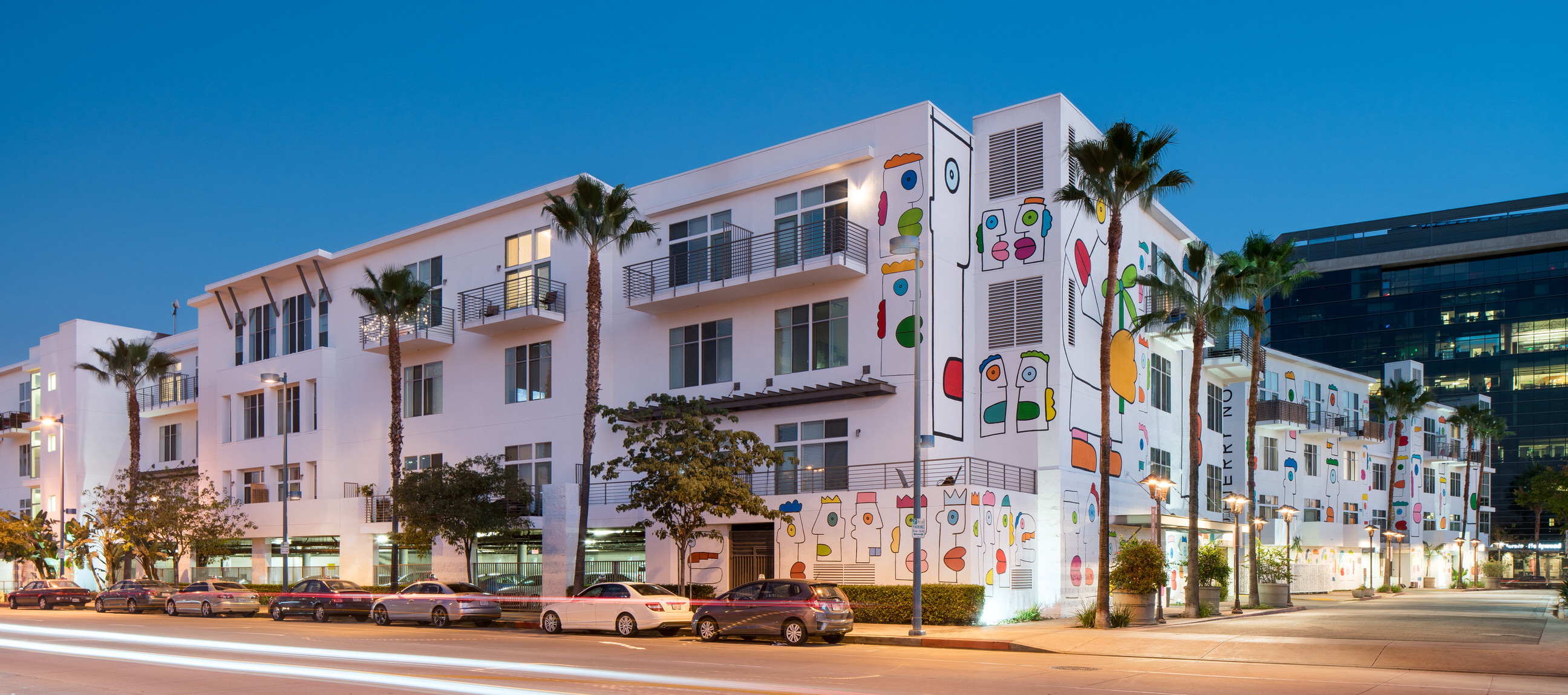 Exterior photo of Lofts at NoHo Commons Apartments in North Hollywood, Los Angeles.